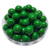 194 - Boules acryliques brillantes Vert bouteille 16MM