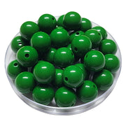 194 - Boules acryliques brillantes Vert bouteille 16MM