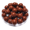 198 - Boules acryliques brillantes Chocolat au lait 16MM