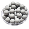 200 - Boules acryliques brillantes Gris clair 16MM