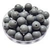 201 - Boules acryliques brillantes Gris souris 16MM
