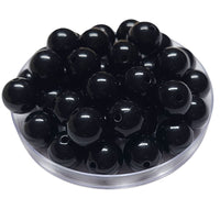 204 - Boules acryliques brillantes Noir 16MM