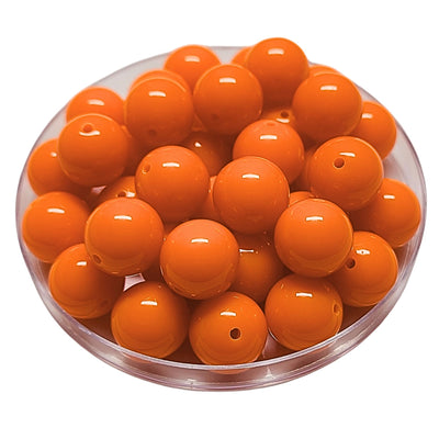 144 - Boules acryliques brillantes Abricot 16MM