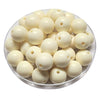 138 - Boules acryliques brillantes Ivoire 16MM