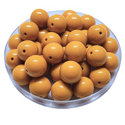 143 - Boules acryliques brillantes Mangue foncé 16MM