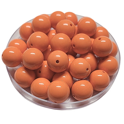 146 - Boules acryliques brillantes Papaye 16MM