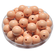 147 - Boules acryliques brillantes Pêche 16MM