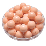 148 - Boules acryliques brillantes Rose thé 16MM