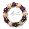 314 - Boules acryliques Effet Murano - Rose clair 16MM