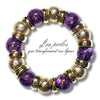315 - Boules acryliques Effet Murano - Violet 16MM