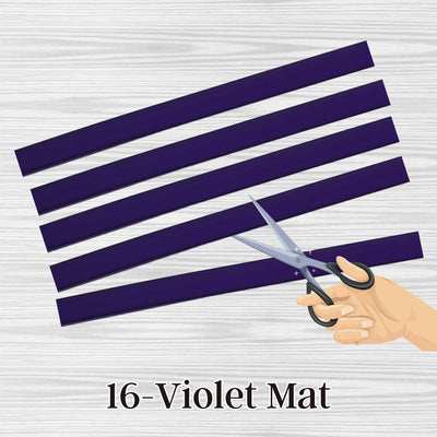 16- Violet mat, sangle plate en silicone