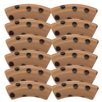 414 - Tubes incurvés DESIGN - Motif Pois Moka 12MM
