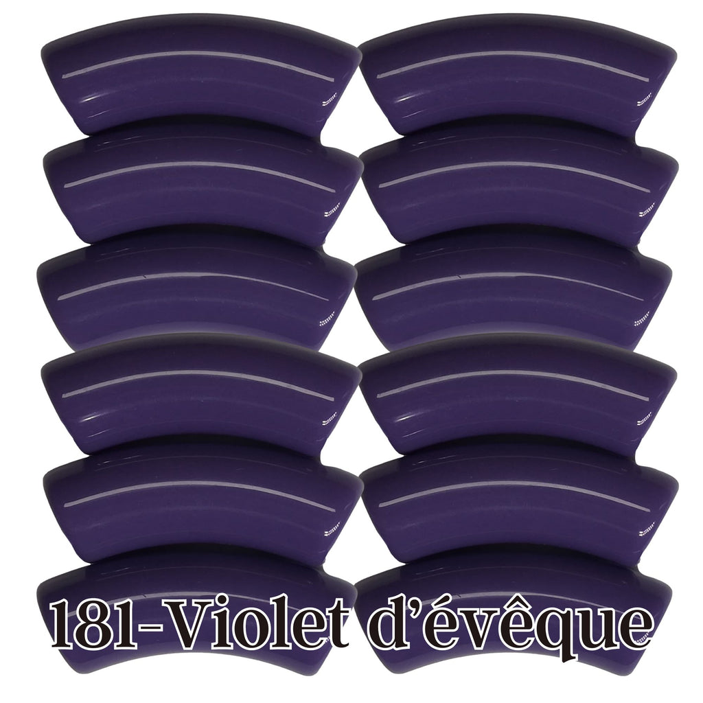 181- Tubes incurvés Violet d'évêque 12MM