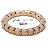 1- Cylindres 1/4 de tube - Quartz blanc 12MM