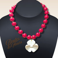 172 - Boules acryliques brillantes Rouge foncé 16MM
