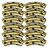 398 - Tubes incurvés DESIGN - Motif Pois Gold 12MM