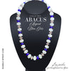 ABACUS Collier Argent Bleu Gris
