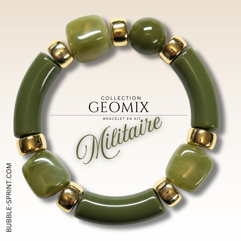 KIT bracelet collection GEOMIX - Militaire