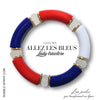 ALLEZ les BLEUS !  Bracelet Lady Tricolore