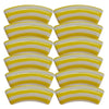 Tubes incurvés DESIGN - Motif Rayures 12MM - Citron