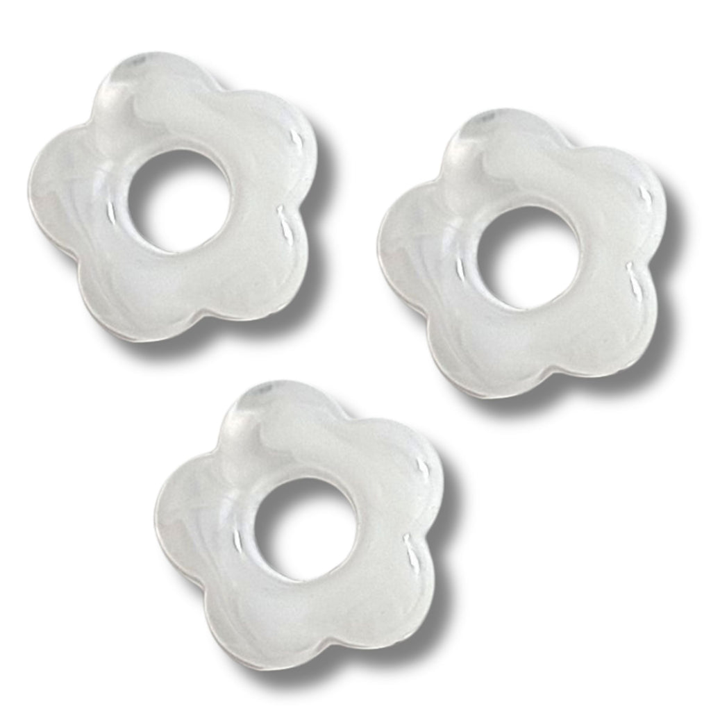 1- Fleur BABY Capucine Quartz blanc - 20mm