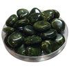 27/23MM - Galets TIKA, Vert mousse marbré