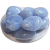 15/37MM - Galets TIKA, Bleu ciel marbré