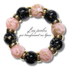 319 - Boules acryliques effet Murano - Noir 20MM