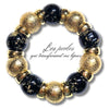 319 - Boules acryliques effet Murano - Noir 20MM