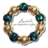 318 - Boules acryliques effet Murano - Vert 20MM