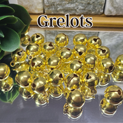 Grelots dorés en métal 12mm