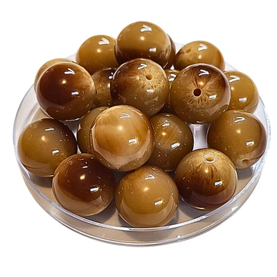 219 - Boules acryliques Nude Caramel 20MM