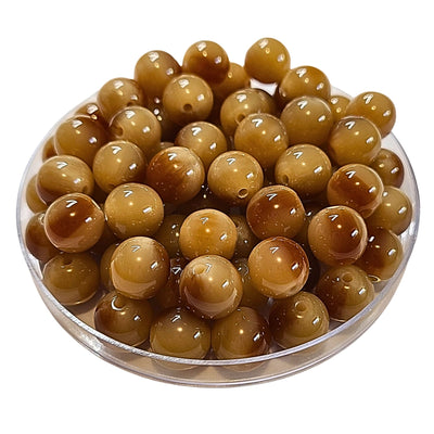 219 - Boules acryliques Nude Caramel 12MM