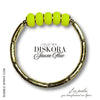 DISKORA bracelet Jaune Fluo