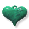 21 - Coeur MAXI, Vert marbré