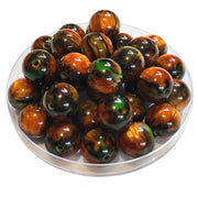 221 - Boules acryliques Ocre Orangé 16MM