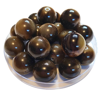 220 - Boules acryliques Crème de Marron 20MM