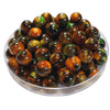 221 - Boules acryliques Ocre Orangé 12MM