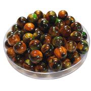 221 - Boules acryliques Ocre Orangé 12MM