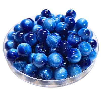222 - Boules acryliques Deep Océan 12MM