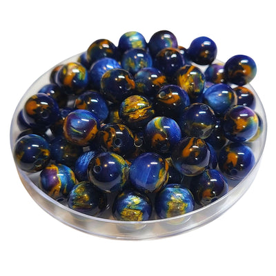 223 - Boules acryliques Terra Blue 12MM
