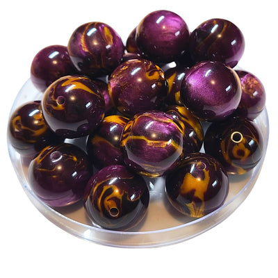 224 - Boules acryliques Ganache Purple 20MM