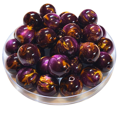 224 - Boules acryliques Ganache Purple 16MM
