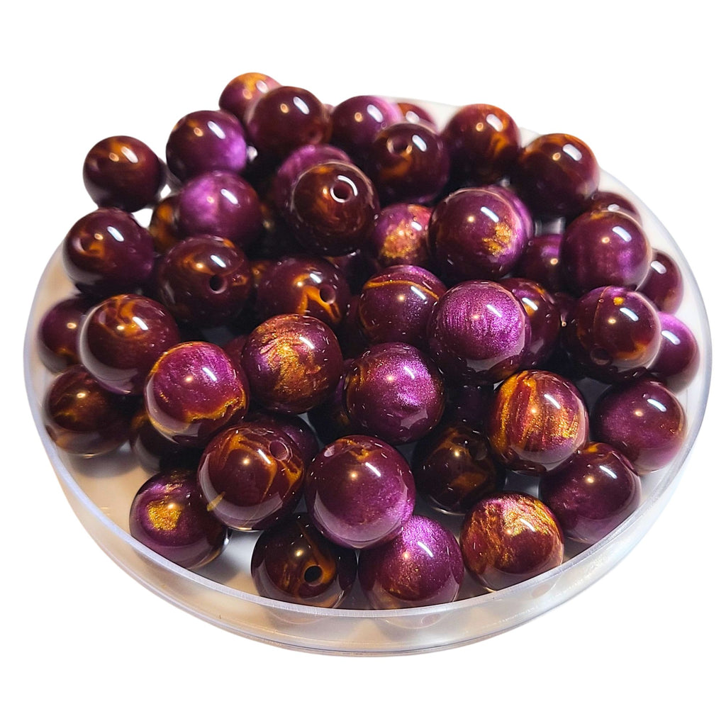 224 - Boules acryliques Ganache Purple 12MM