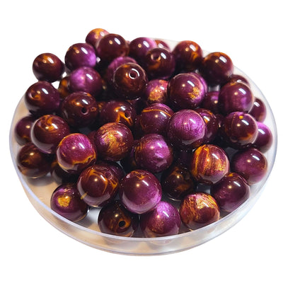 224 - Boules acryliques Ganache Purple 12MM