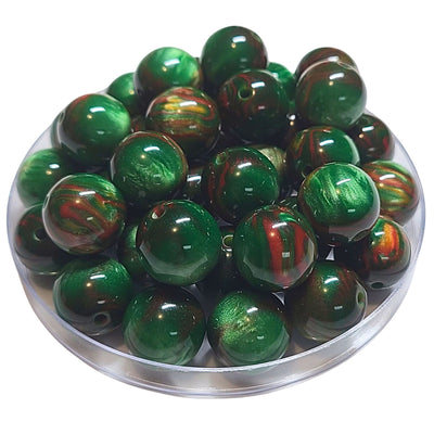 225 - Boules acryliques Deep Forest 16MM