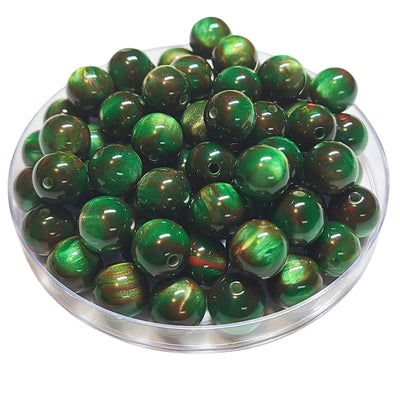 225 - Boules acryliques Deep Forest 12MM
