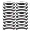 225 - Tubes incurvés Argent satin 8MM