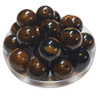 226 - Boules acryliques Bois d'ébène 20MM