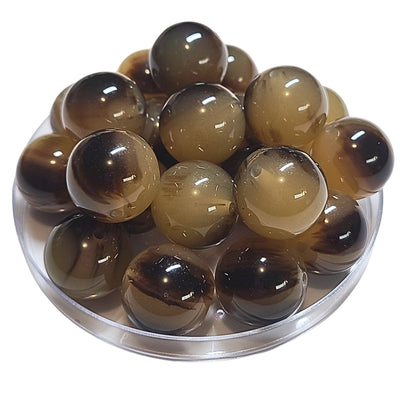 227 - Boules acryliques Cappuccino 20MM